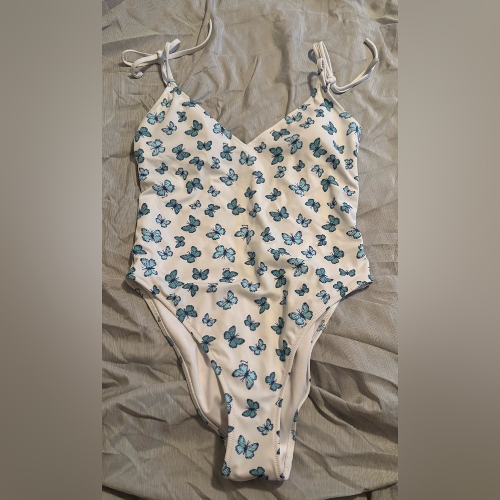 VS Pink Plunge Back Butterfly Swimsuit